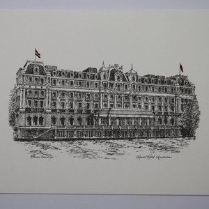 InterContinental Amstel Amsterdam Hotel Large Folded Card Envelope Set Postcard